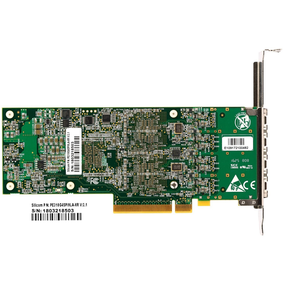 PE310G4SPI9LA-XR SILICOM  QUAD PORT 10G ETHERNET PCI-E ADAPTER -